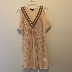 BDB Buffalo David Bitton pink beaded dress. Size small.